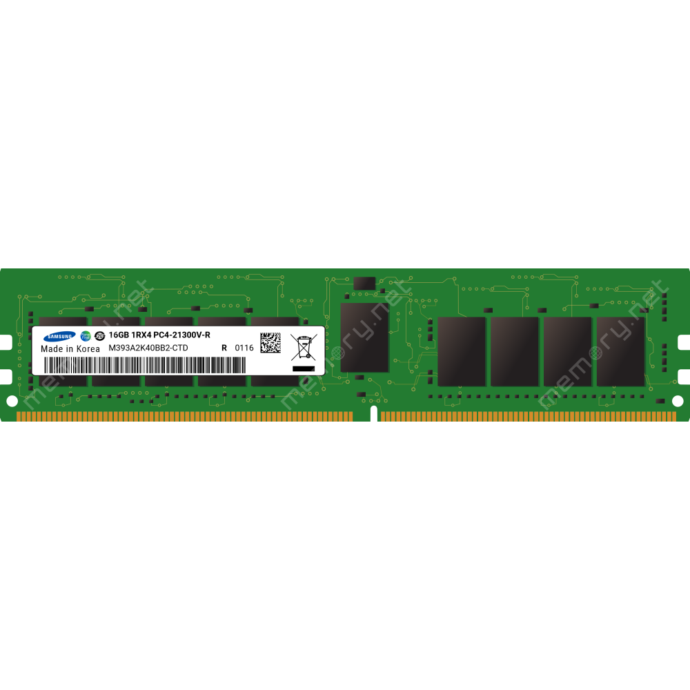 RAM 16GB DDR4R 2666V M393A2K40BB2-CTD 15-105079-01 1Rx4 RDIMM RAM 16GB DDR4R 2666V M393A2K40BB2-CTD 15-105079-01 1Rx4 RDIMM
