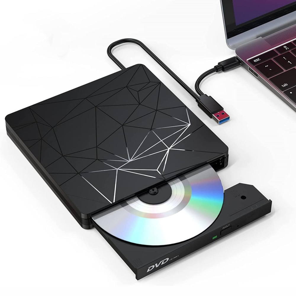 Lecteur CD/DVD Externe, USB 3.0 lecteur Graveur CD Plug and Play pour PC Windows 10/8/7/xp/Vista/Linux/Mac OS Lecteur CD/DVD Externe, USB 3.0 lecteur Graveur CD Plug and Play pour PC Windows 10/8/7/xp/Vista/Linux/Mac OS