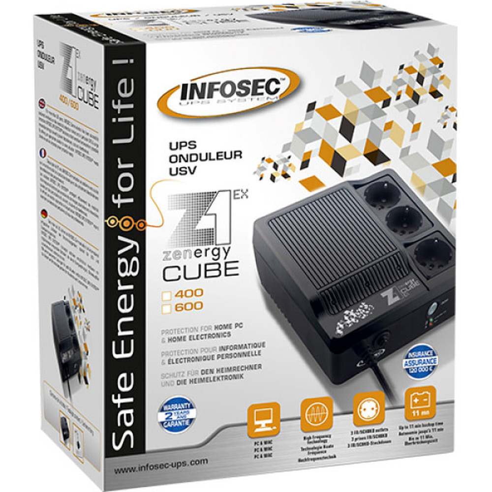 INFOSEC Z1 Zenergy Cube 400 - Onduleur - 4.5 Ah INFOSEC Z1 Zenergy Cube 400 - Onduleur - 4.5 Ah
