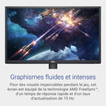 Ecran 24 DELL SE2422H Full HD, Dalle VA, 75 Hz, Freesync, 5 ms