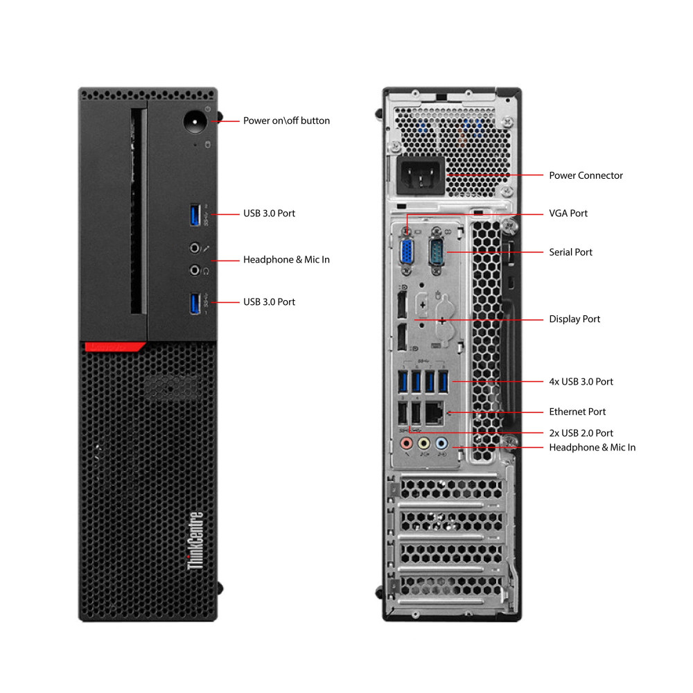 Lenovo ThinkCentre M900 SFF i5-6500 3.2GHz RAM 4Go HDD 500Go Windows 10 Pro Lenovo ThinkCentre M900 SFF i5-6500 3.2GHz RAM 4Go HDD 500Go Windows 10 Pro
