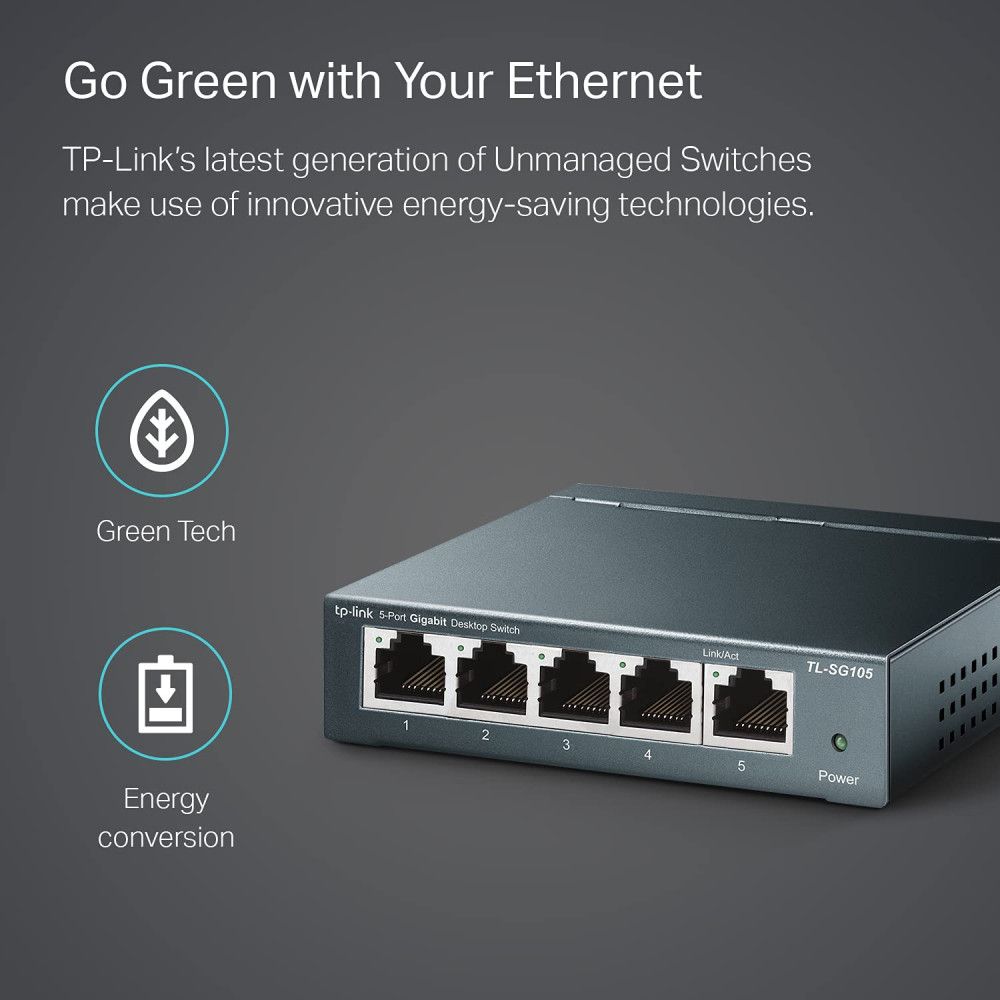 TP-Link Switch Ethernet SG105 5 ports RJ45 metallique 10/100/1000 TP-Link Switch Ethernet SG105 5 ports RJ45 metallique 10/100/1000