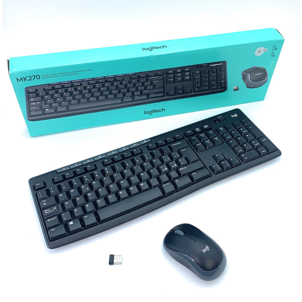 Logitech Pack Clavier Souris Wireless MK270 Logitech Pack Clavier Souris Wireless MK270
