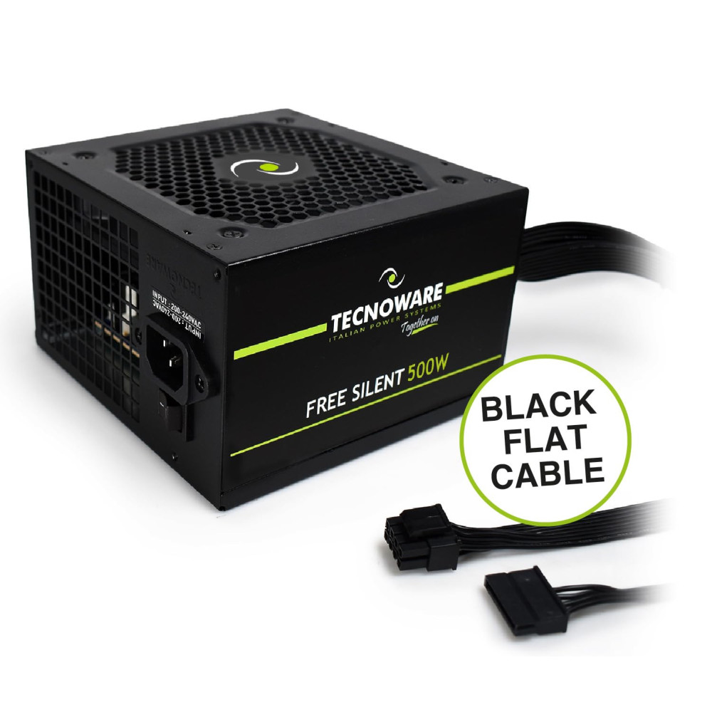 Alimentation TECNOWARE ATX 500 W 12cm Tecnoware-Bulk Alimentation TECNOWARE ATX 500 W 12cm Tecnoware-Bulk