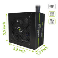 Alimentation TECNOWARE ATX 500 W 12cm Tecnoware-Bulk