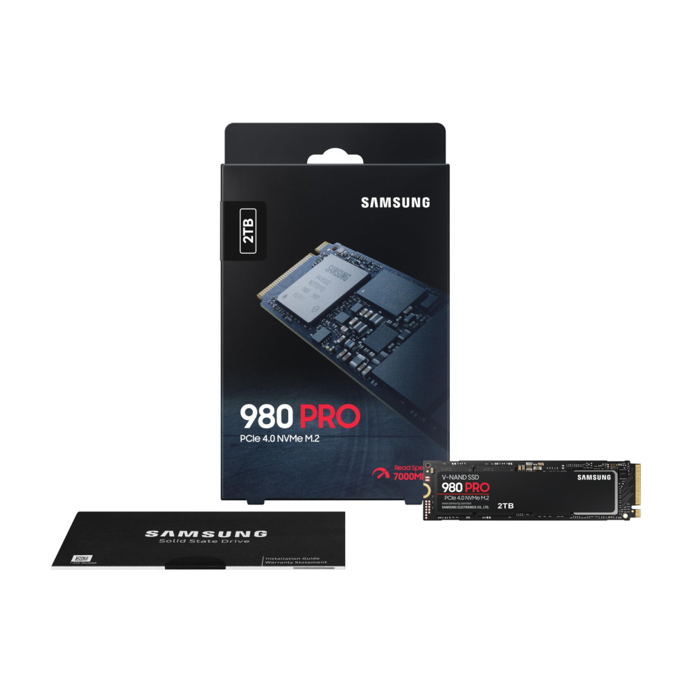 Samsung SSD M.2 NVMe 980 PRO 2To MZ-V8P2T0BW PCIe4.0 Samsung SSD M.2 NVMe 980 PRO 2To MZ-V8P2T0BW PCIe4.0