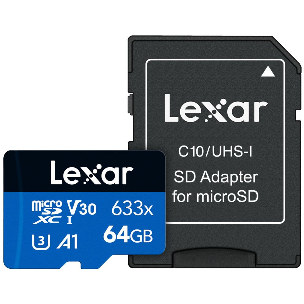 MicroSDXC Carte UHS-I 633x 64 Go MicroSDXC Carte UHS-I 633x 64 Go
