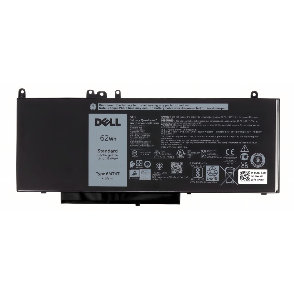 New 62WH 6MT4T Laptop Batterie pour Dell Latitude E5470 New 62WH 6MT4T Laptop Batterie pour Dell Latitude E5470