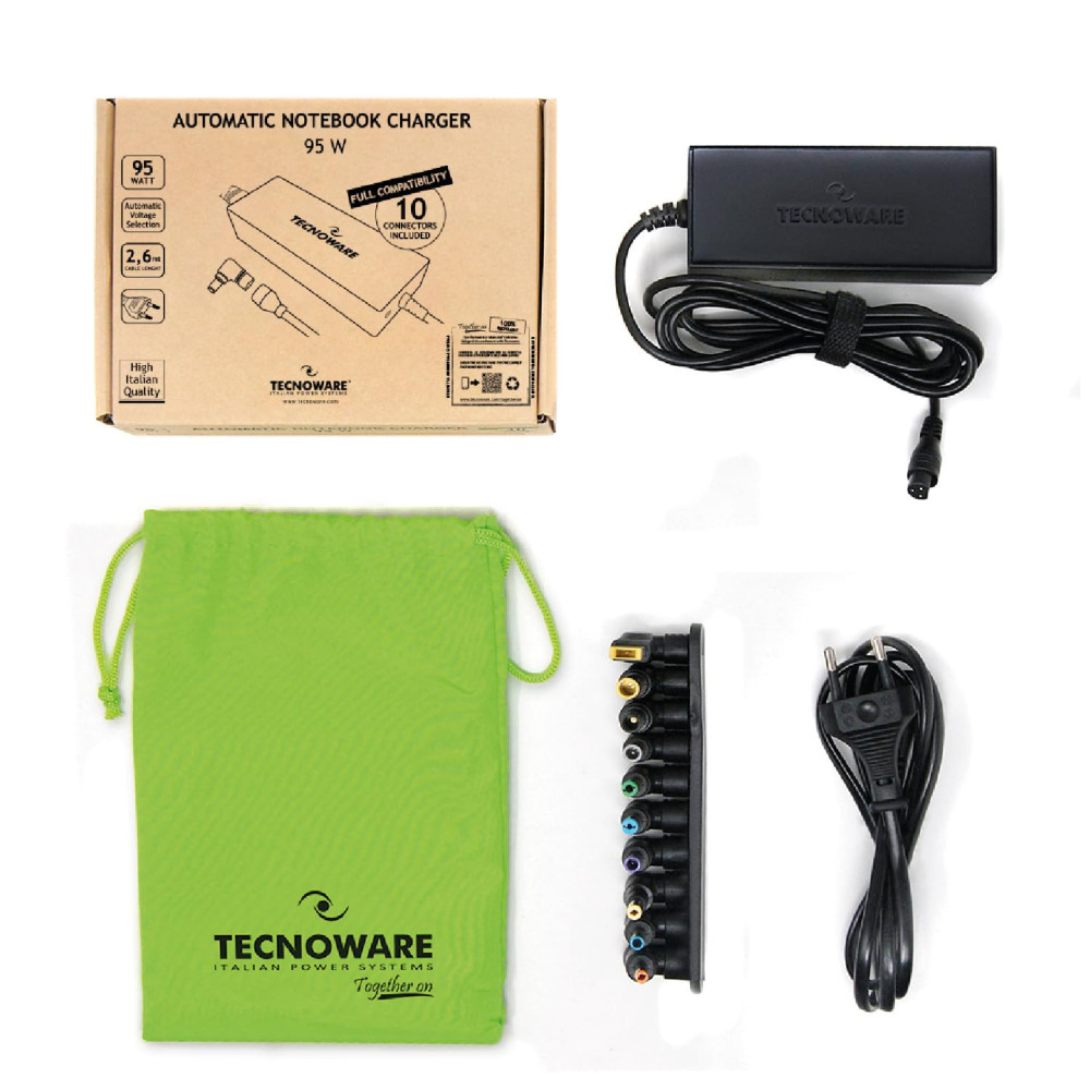 Chargeur portable TECNOWARE universel Auto 95W Chargeur portable TECNOWARE universel Auto 95W