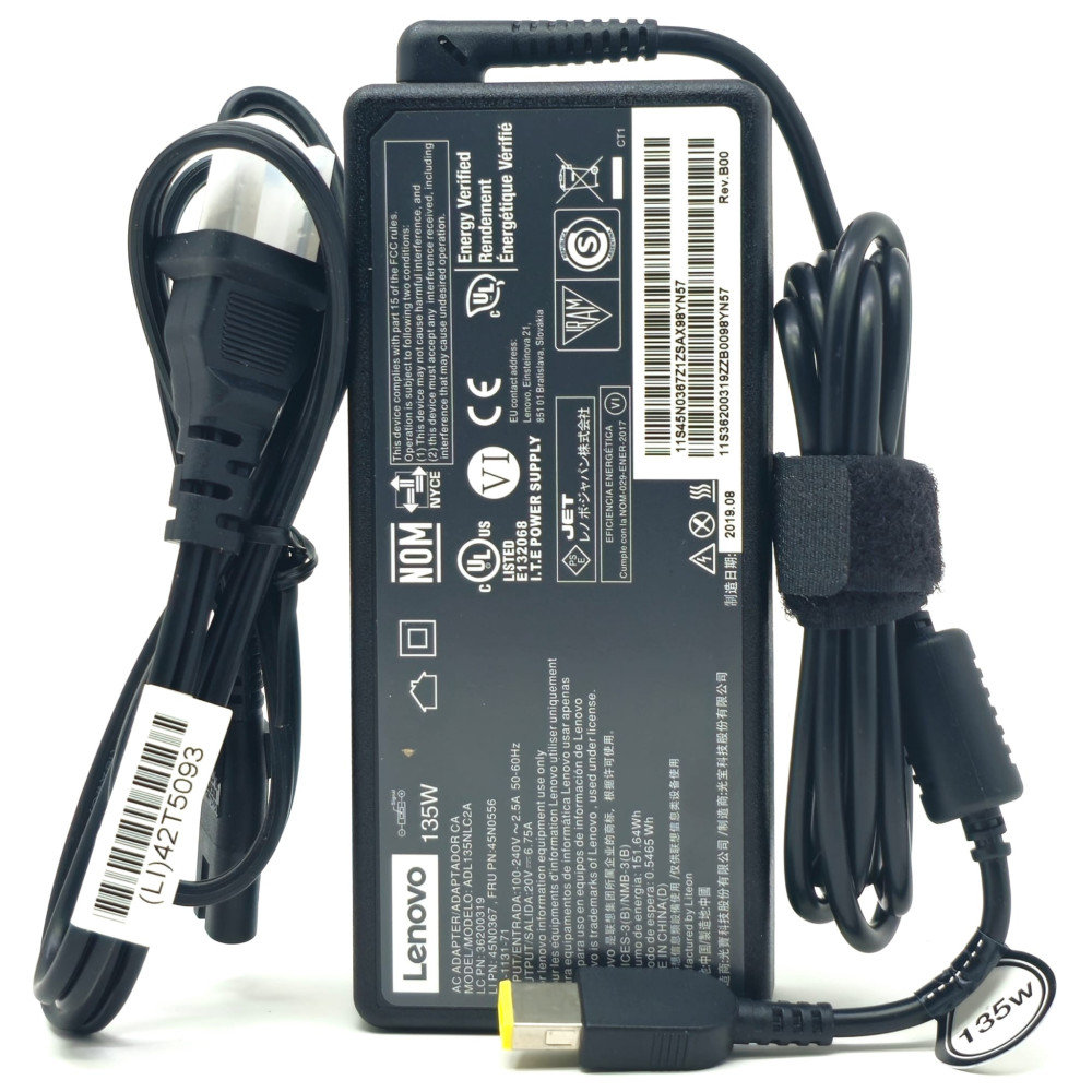 CHARGEUR LENOVO 135W 6.75A SQUARE CHARGEUR LENOVO 135W 6.75A SQUARE