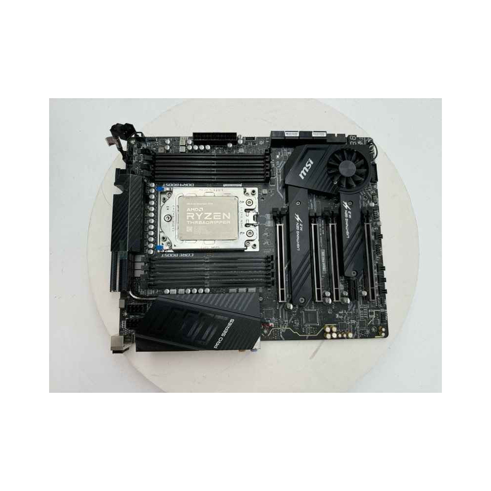 lot MOTHERBOARD MSI PRO 10G TRX40 MS7C60 +CPU AMD RYZEN 3970X + CPU COOLER NOCTUA lot MOTHERBOARD MSI PRO 10G TRX40 MS7C60 +CPU AMD RYZEN 3970X + CPU COOLER NOCTUA