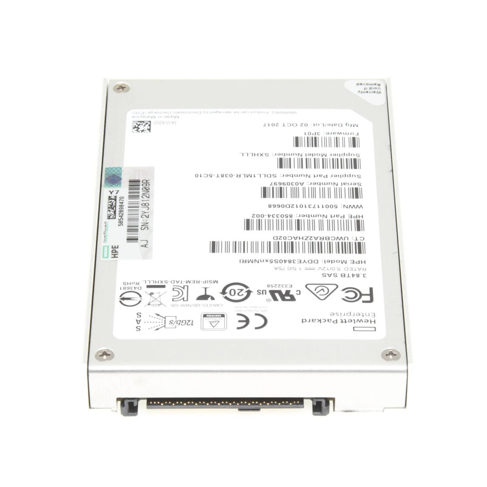 SSD HP/SanDisk SXHLLL 850334-002 3.84 SAS SSD HP/SanDisk SXHLLL 850334-002 3.84 SAS