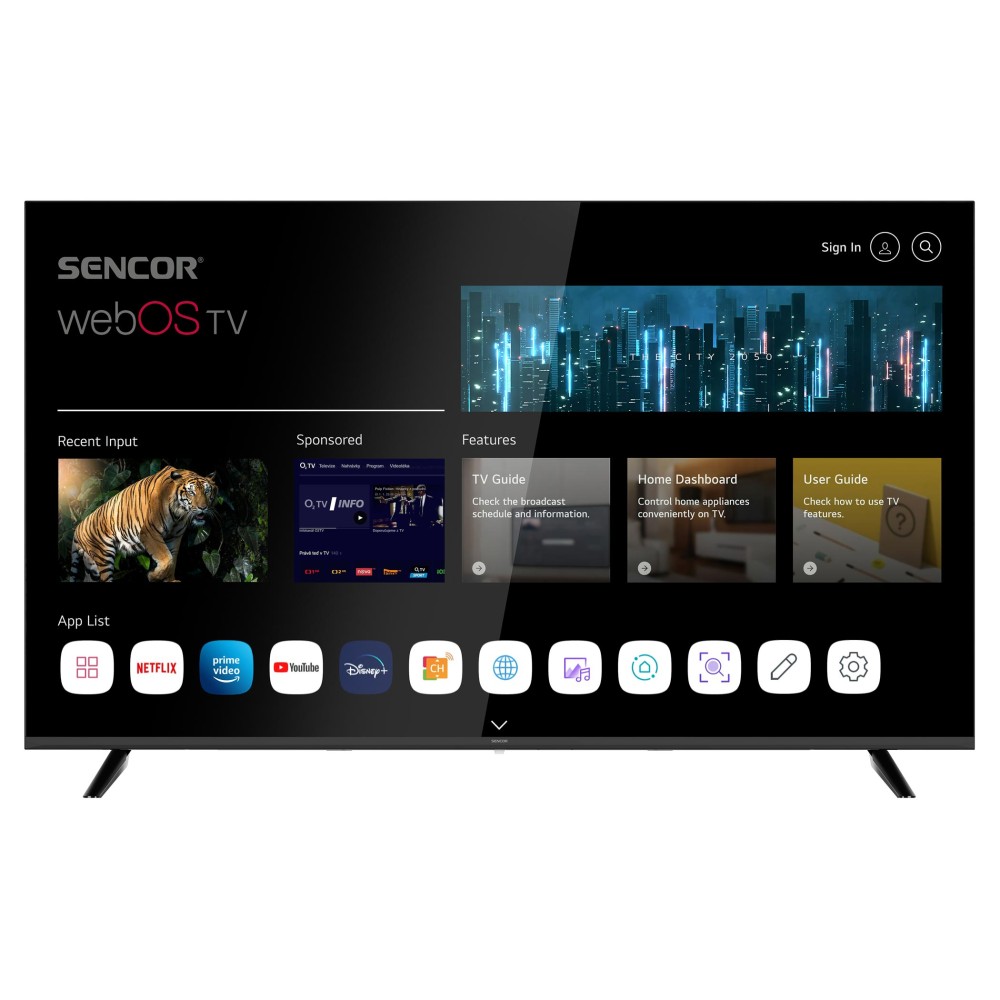 SMART TV 4K (UHD) 65'' SENCOR SLE 65US801TCSB GM22-0324