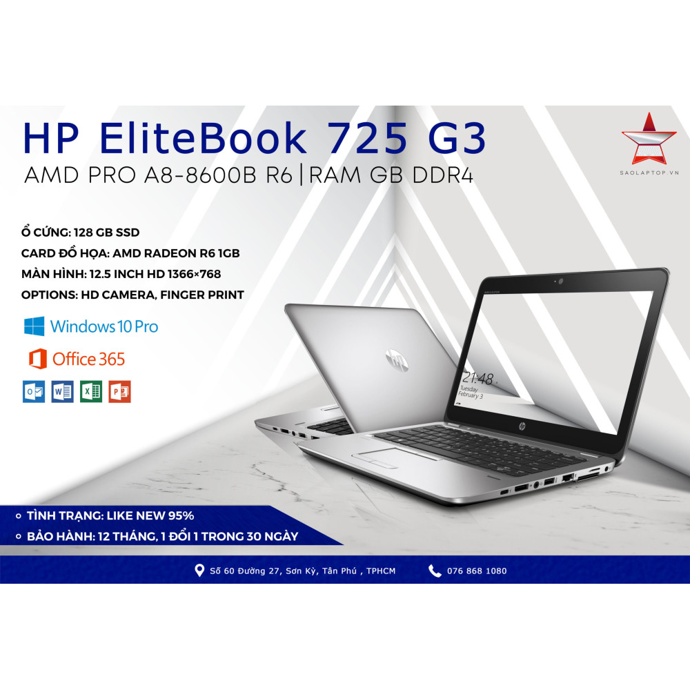 HP EliteBook 725 G3 A8-8600B R6 HP EliteBook 725 G3 A8-8600B R6